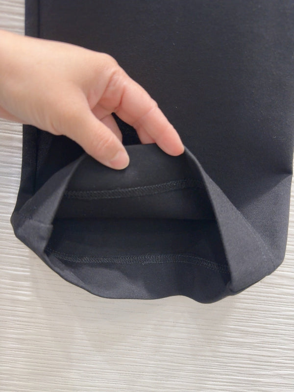 CD 25 Flared Pant Black Cotton