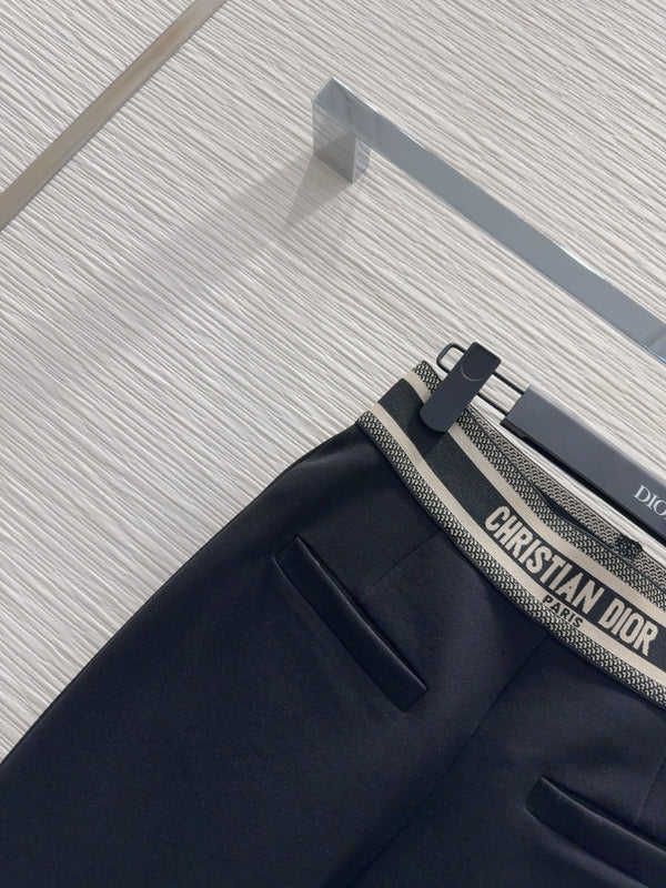 CD 25 Flared Pant Black Cotton