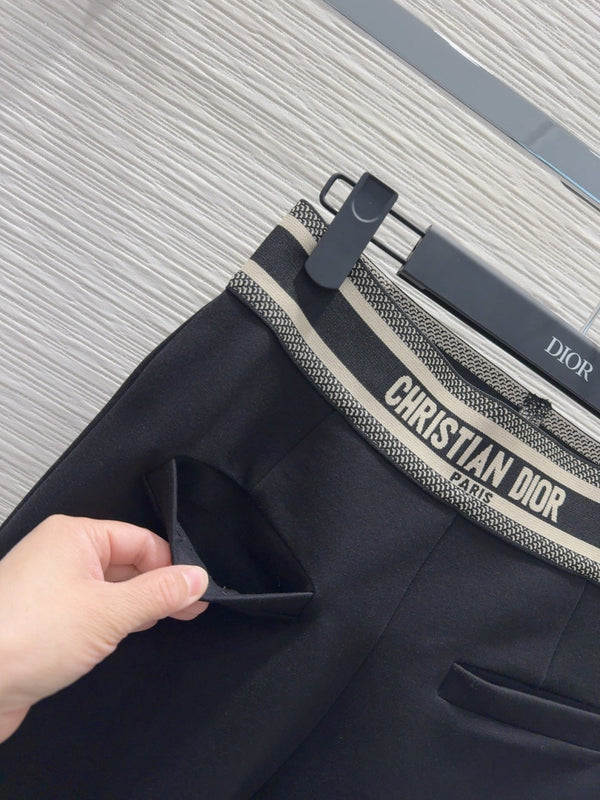 CD 25 Flared Pant Black Cotton