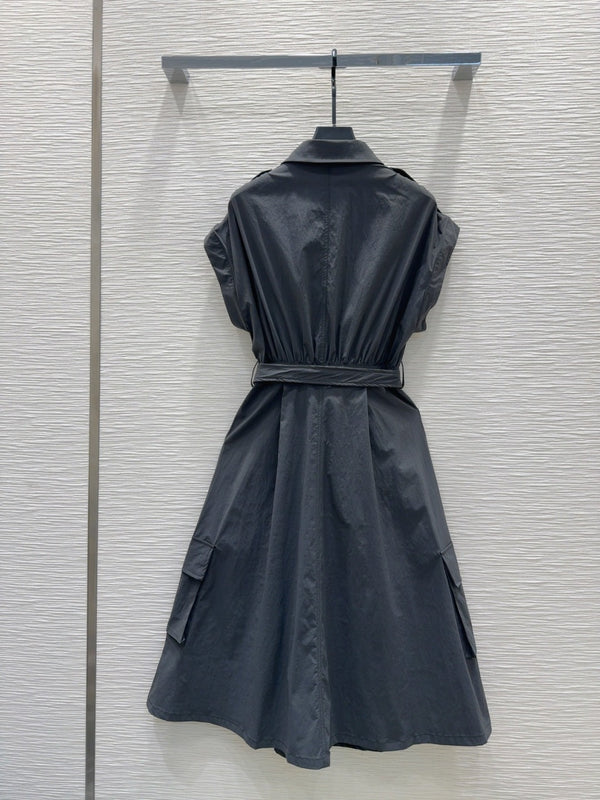 YSL 2025 Dress Black Nylon