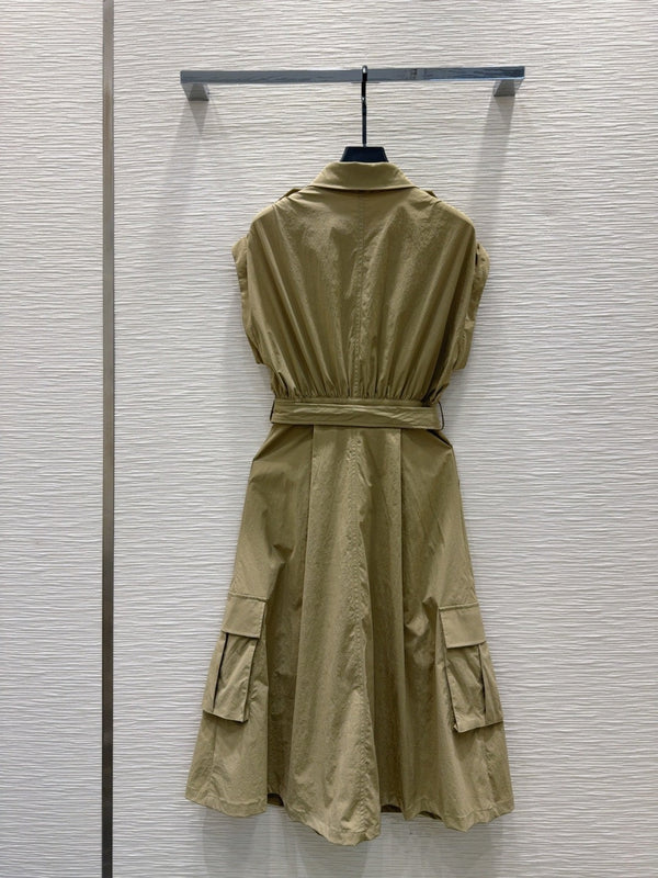 YSL 2025 Dress Beige Nylon