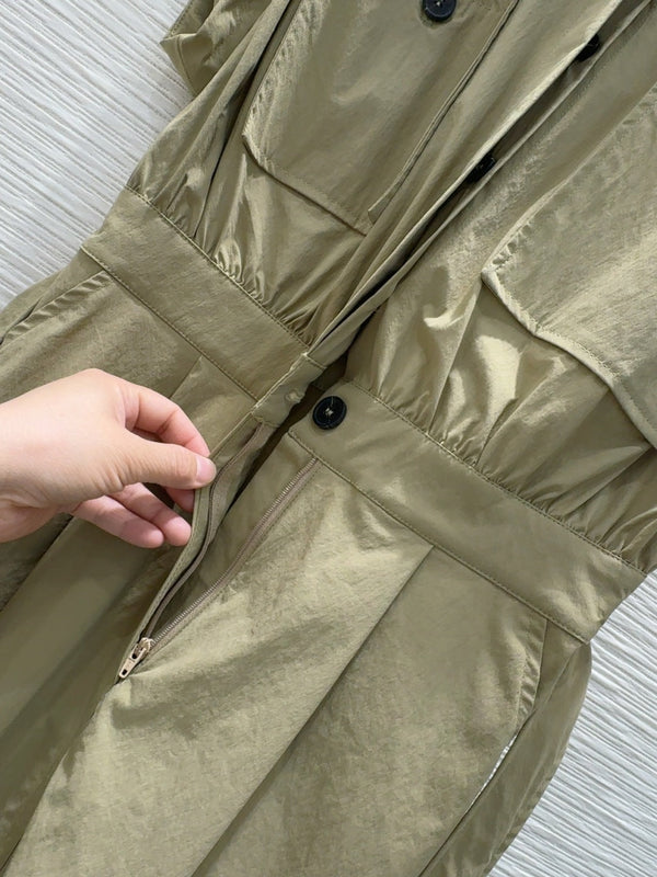 YSL 2025 Dress Beige Nylon