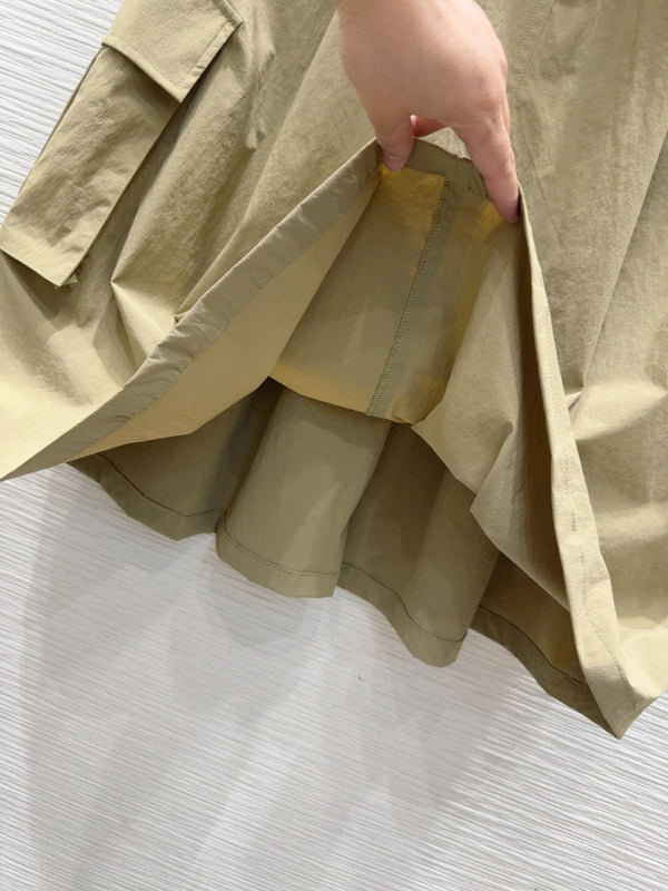 YSL 2025 Dress Beige Nylon