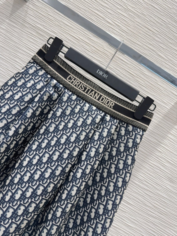 CD 2025 A-line Skirt Black Polyester