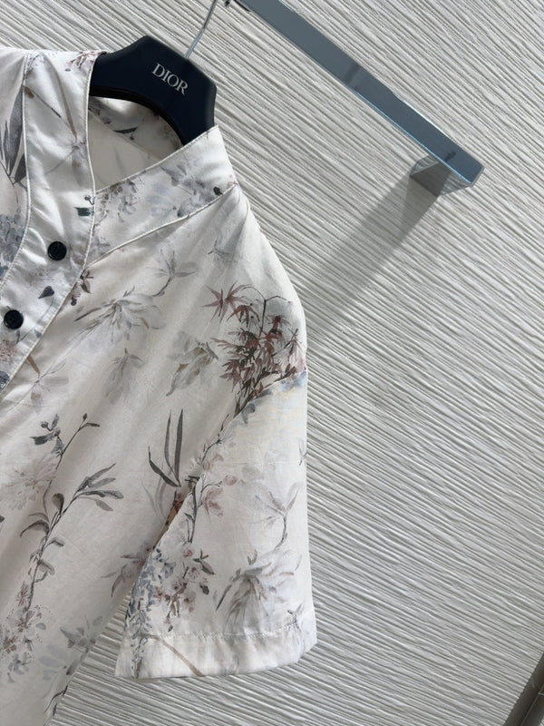 CD 25 Short Dress Multicolor Cotton