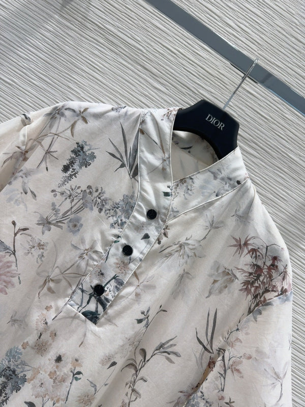 CD 25 Short Dress Multicolor Cotton