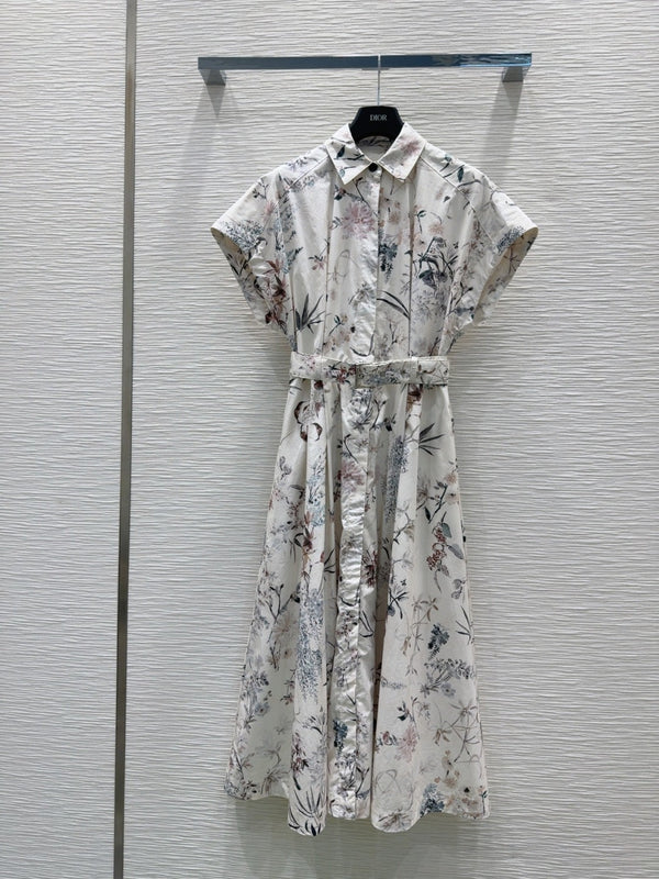 CD 25 Long Dress Multicolor Cotton