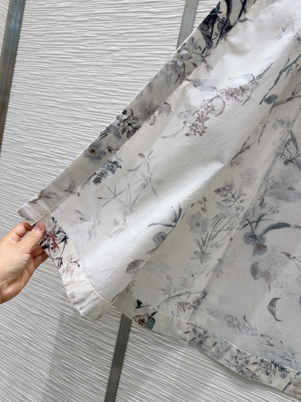 CD 25 Long Dress Multicolor Cotton