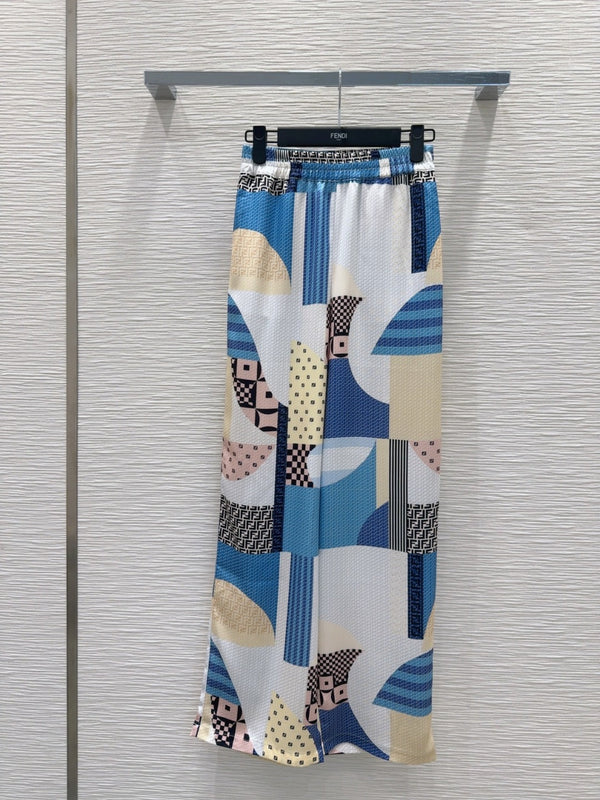 Fendi 25 Suit Blue Polyester Fiber