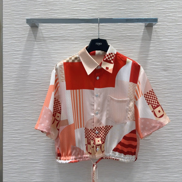 Fendi 25 Set Red Polyester Fiber