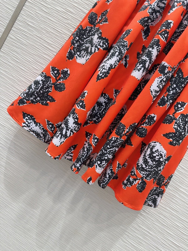 LV 25 Mysterious Charm Skirt Red Poliester