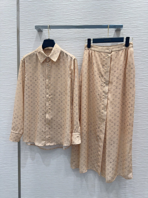 LV 25 Full Of Small Details Set Light Brown Poliester