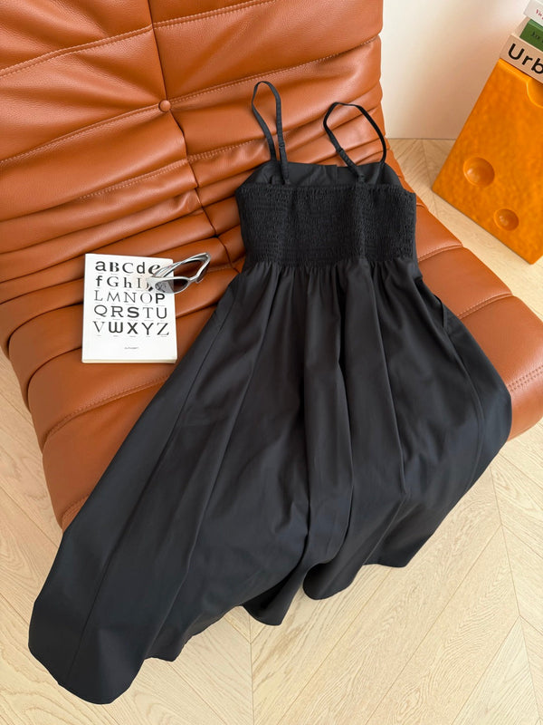 CC 25 double C Dress Black Cotton