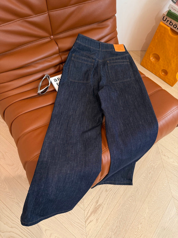Celine 25 Denim Pant Blue Cotton