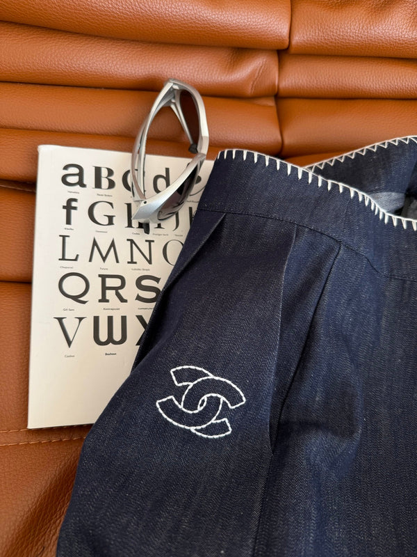 CC 25 Jean Black Thin Denim