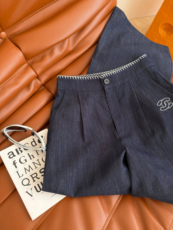 CC 25 Jean Black Thin Denim