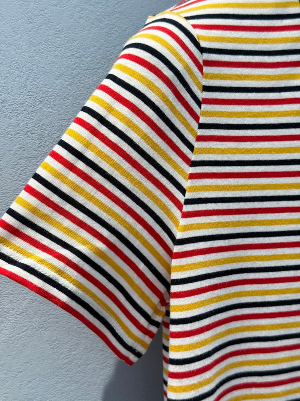 Prada 25 Striped T-shirt Multicolor Cotton 220088