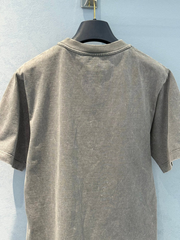 LV 25 Stir-Fried Old Diamond T-Shirt Grey Cotton