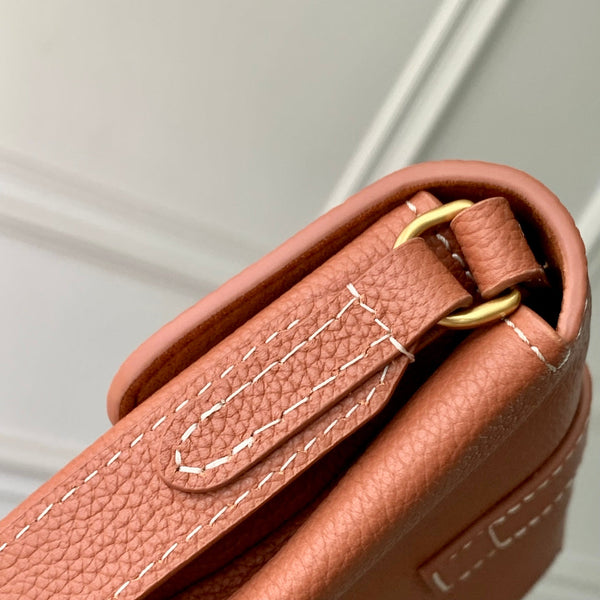 LV Lock Bag Brown Gold Calfskin 240869