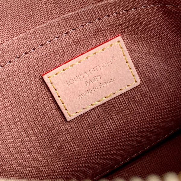 LV Alma Monogram Bag 19.5cm Brown Beige Leather Canvas 337560