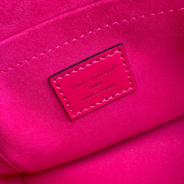 LV Alma Monogram Bag 19.5cm Rose Red Epi Leather 337570