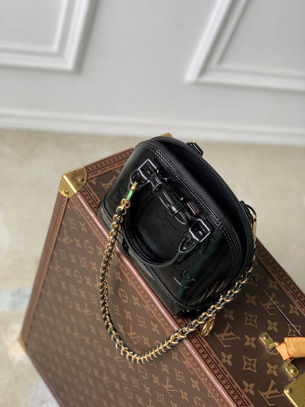 LV Alma Monogram Bag 19.5cm Black Epi Leather 337573