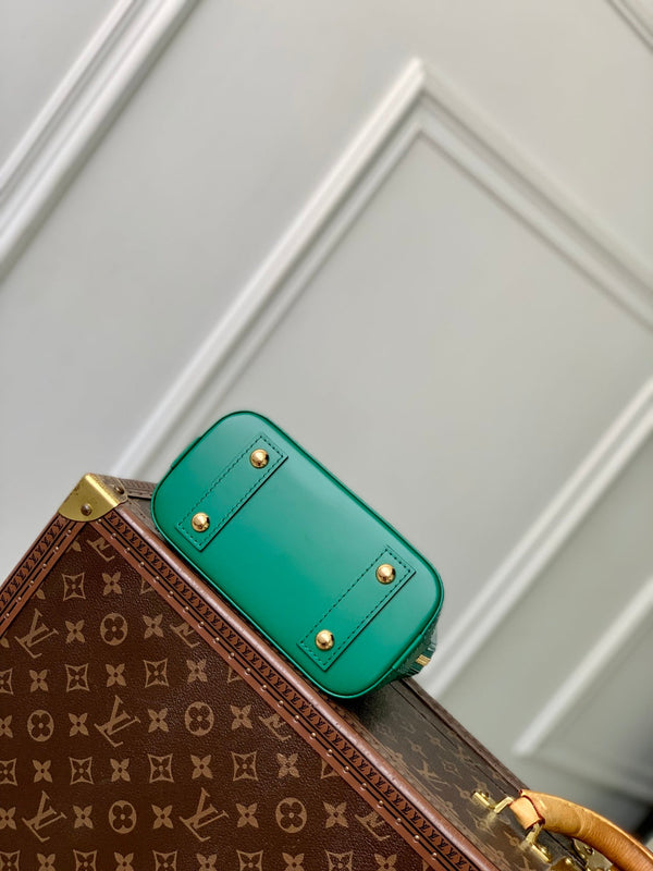 LV Alma Monogram Bag 19.5cm Green Epi Leather 337576