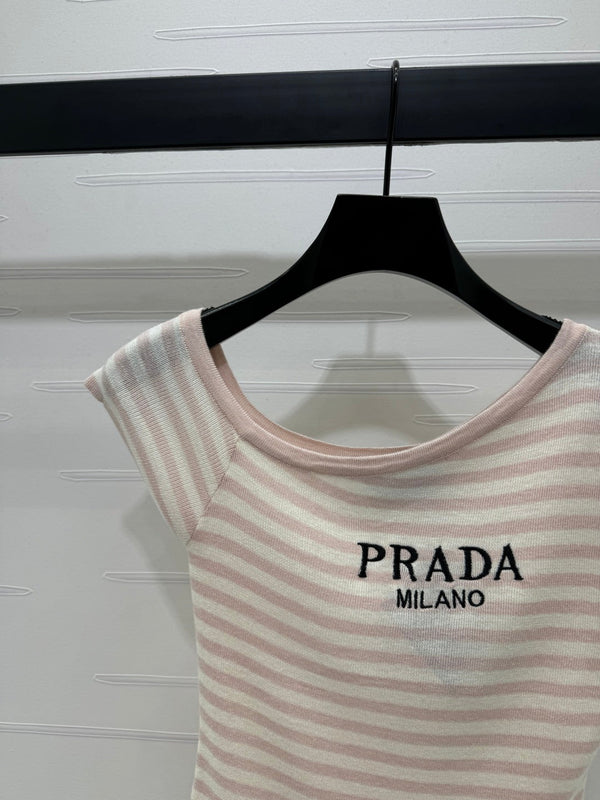 Prada 25 One-Shoulder Top Wool 233511
