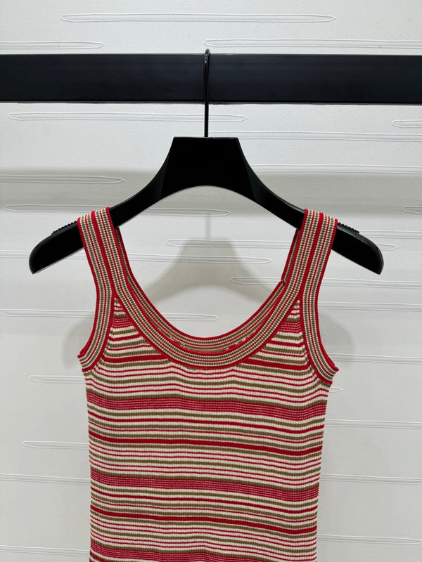 Fendi 25 Striped Top Silk