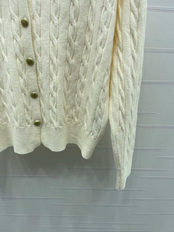 Miu Miu 25 Maglione lavorato a maglia a maniche lunghe in lana 295626