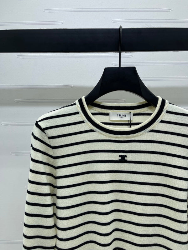 Celine 25 Striped Sweater Wool 296263