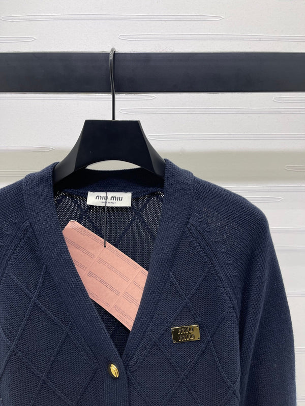 Miu Miu 25 Knitted Cardigan Wool Mix Cashmere 296259