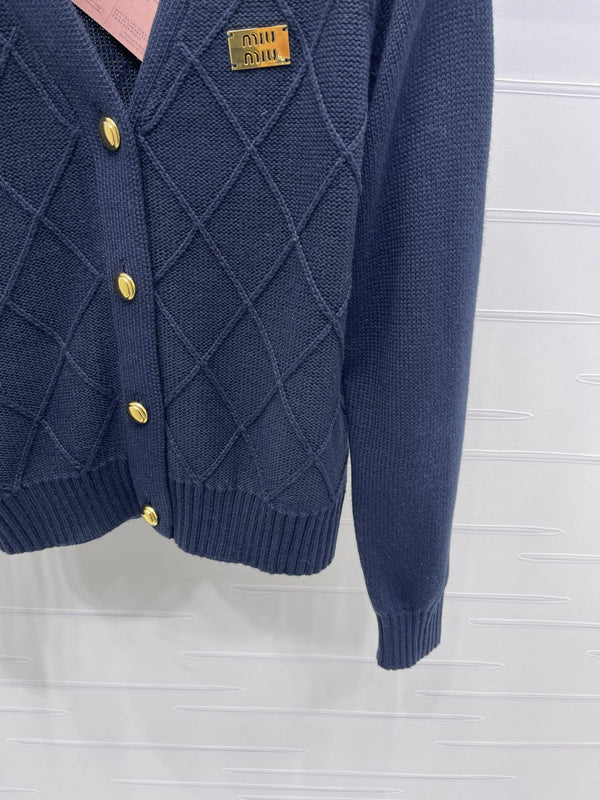 Miu Miu 25 Knitted Cardigan Wool Mix Cashmere 296259