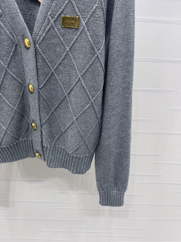 Miu Miu 25 Knitted Cardigan Wool Mix Cashmere 296259
