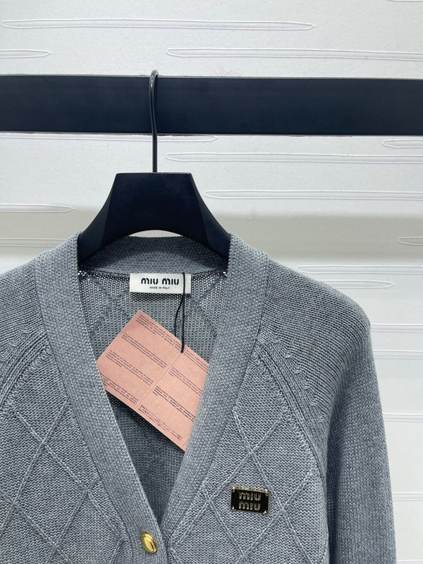 Miu Miu 25 Knitted Cardigan Wool Mix Cashmere 296259