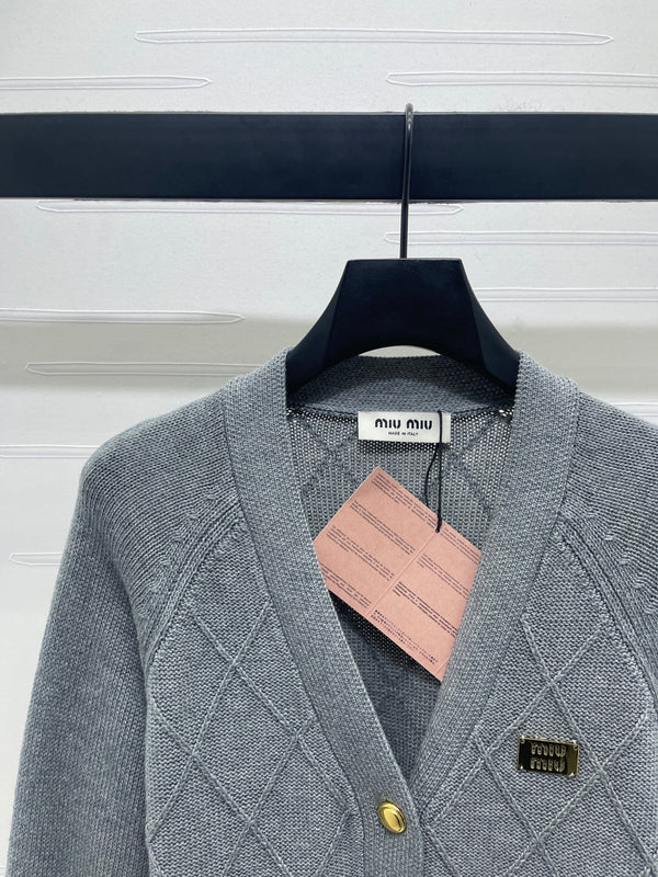 Miu Miu 25 Knitted Cardigan Wool Mix Cashmere 296259