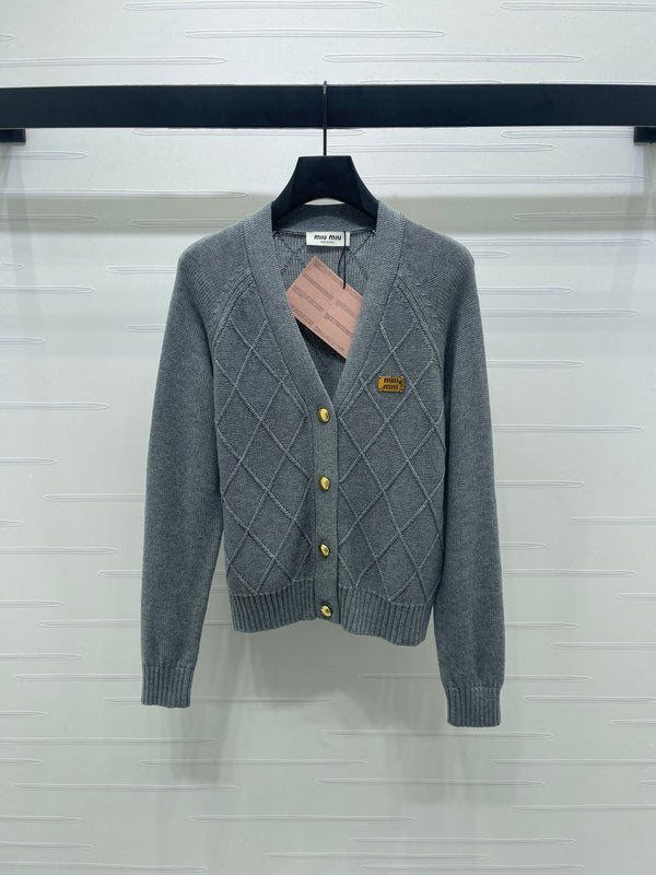 Miu Miu 25 Knitted Cardigan Wool Mix Cashmere 296259