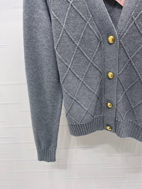 Miu Miu 25 Knitted Cardigan Wool Mix Cashmere 296259