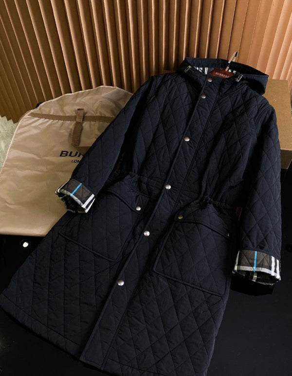 Bur 25 Quilted Long Coat Polyester 306171