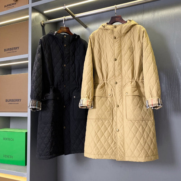 Bur 25 Quilted Long Coat Polyester 306171