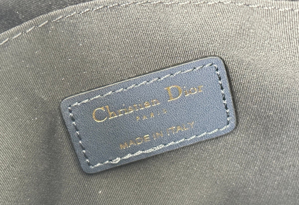 CD Oblique Beauty Case 24cm Blue Jacquard