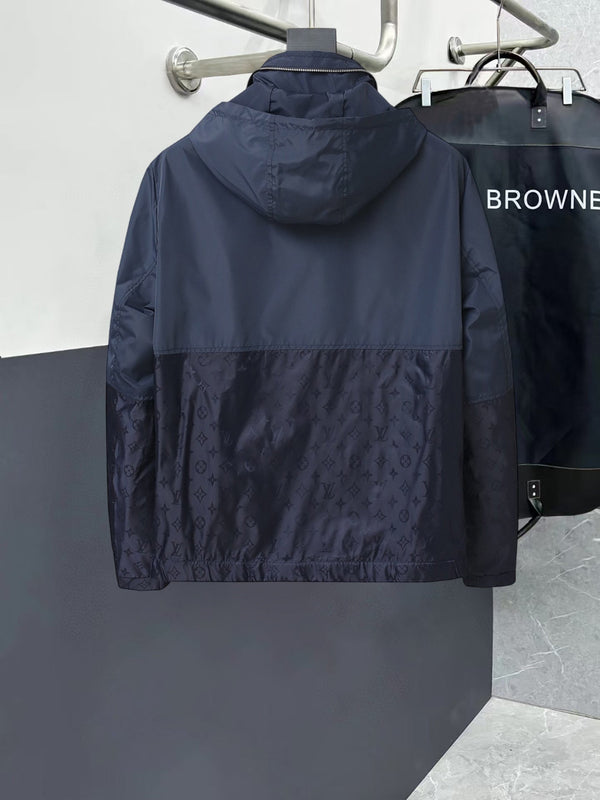 GIACCA CON CAPPUCCIO LV BLU NAVY 239028