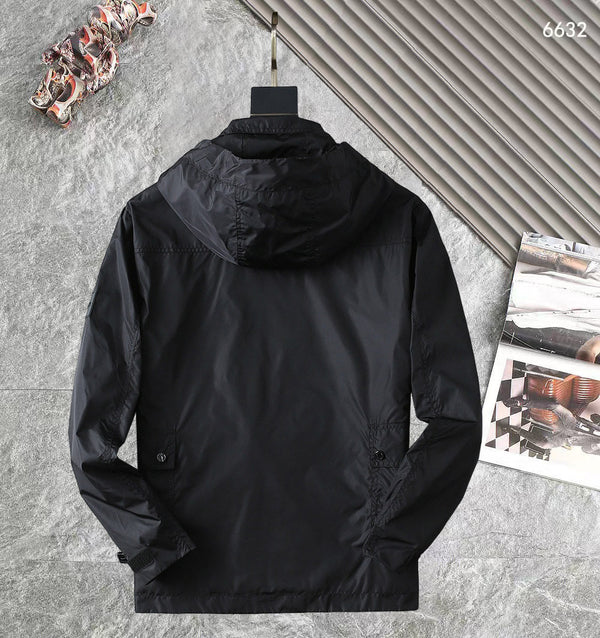 GIACCA CON CAPPUCCIO NERA LV 238974