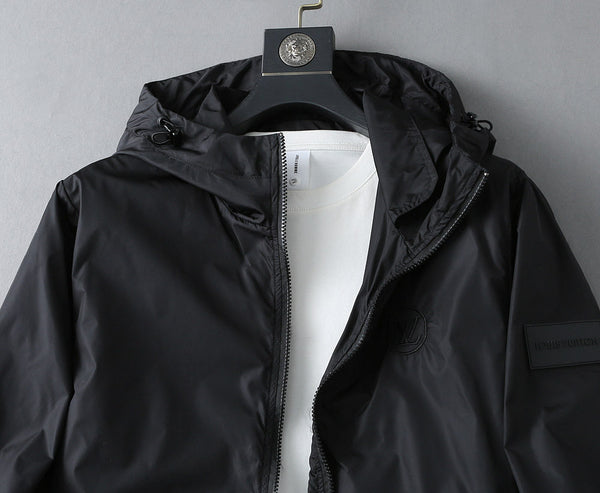 GIACCA CON CAPPUCCIO NERA LV 238974