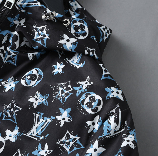 GIACCA CON CAPPUCCIO LV MONOGRAM NERO 238982