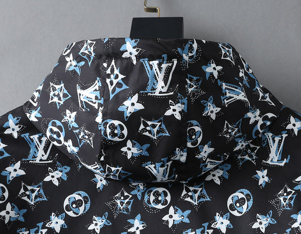 GIACCA CON CAPPUCCIO LV MONOGRAM NERO 238982