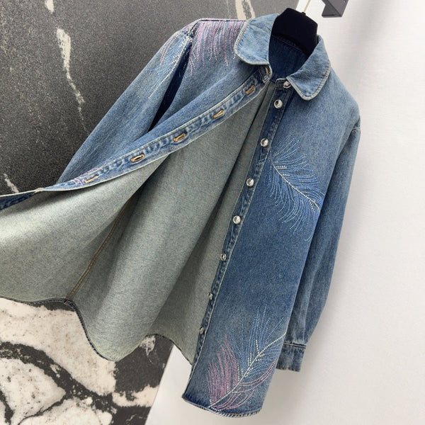 CC 25 Diamond Denim Set Blue Cotton