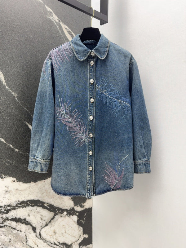 CC 25 Diamond Denim Set Blue Cotton