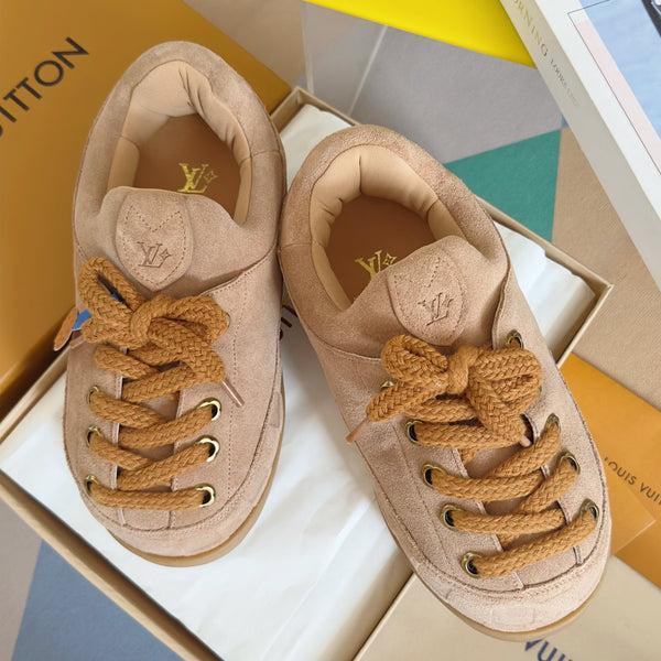 LV x Ingo Casual Sports Shoes 50mm Cameo Embossed Damier Graphine Suede 459767