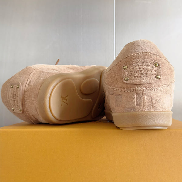 LV x Ingo Casual Sports Shoes 50mm Cameo Embossed Damier Graphine Suede 459767